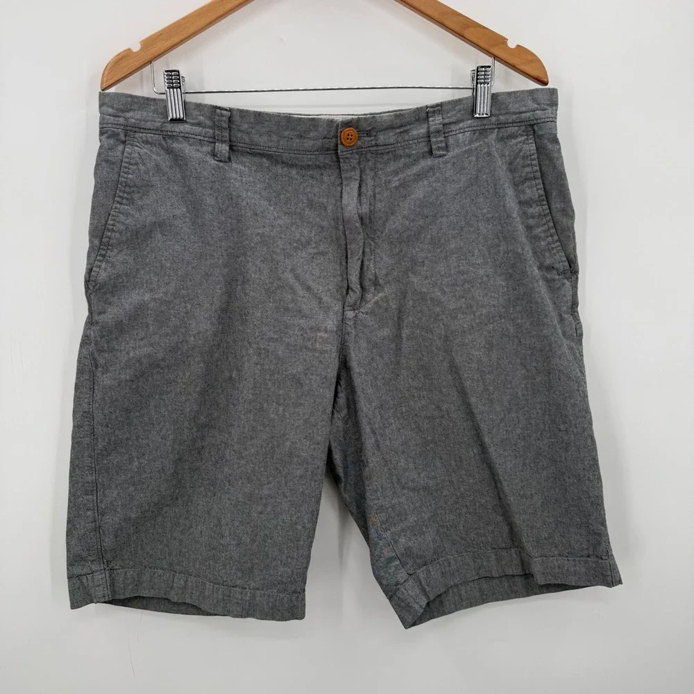 J. Crew Rivington Shorts Mens‎ Size 36 Gray Chambray